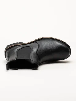 Ecco - Elaina - Svarta chelsea boots i skinn