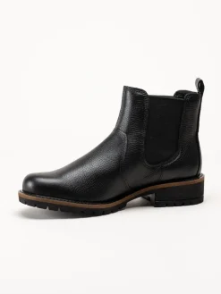 Ecco - Elaina - Svarta chelsea boots i skinn