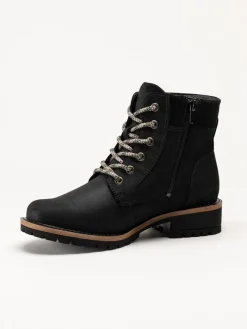 Ecco - Elaina - Svarta kängor i oljad nubuck