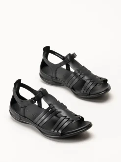 Ecco - Flash Roman - Svarta sandaler