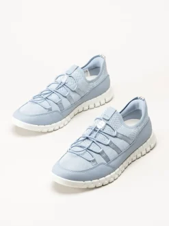 Ecco - Gruuv Lite - Ljusblå sneakers i mesh