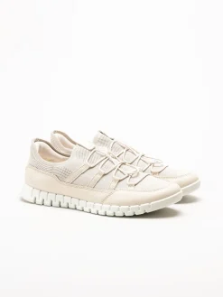 Ecco - Gruuv Lite W Tex sneaker - Beige sneakers i mesh