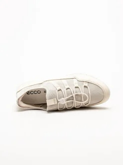 Ecco - Gruuv Lite W Tex sneaker - Beige sneakers i mesh