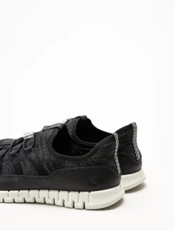 Ecco - Gruuv Lite W Tex sneaker - Svarta sneakers i mesh