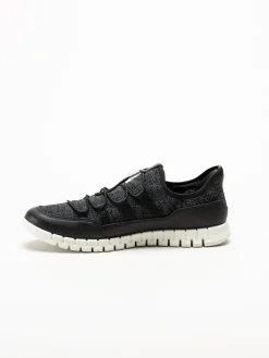 Ecco - Gruuv Lite W Tex sneaker - Svarta sneakers i mesh