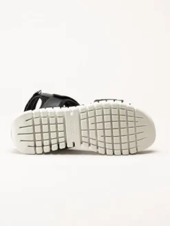 Ecco - Gruuv Sol Sandal - Svarta sportiga sandaler