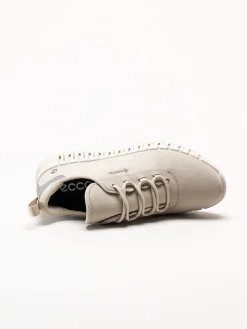 Ecco - Gruuv W Sneaker Lea GTX - Beige sneakers i nubuck