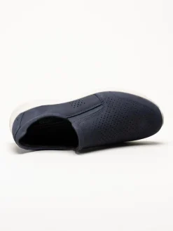 Ecco - Irving Slip On Perf - Mörkblå slip on sneakers