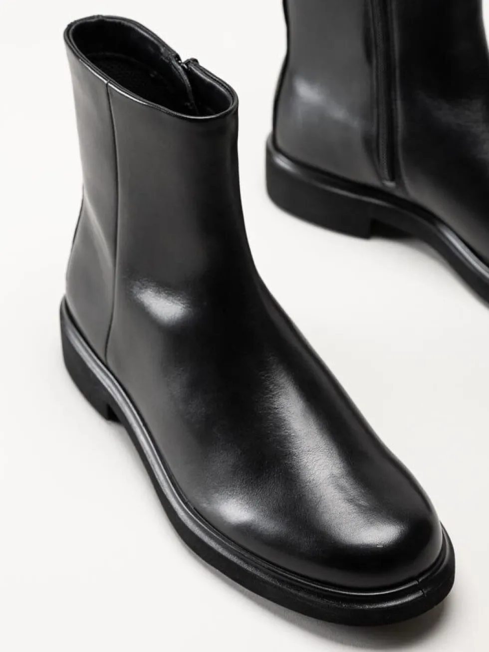 Ecco - Metro Amsterdam Clean - Svarta boots i skinn