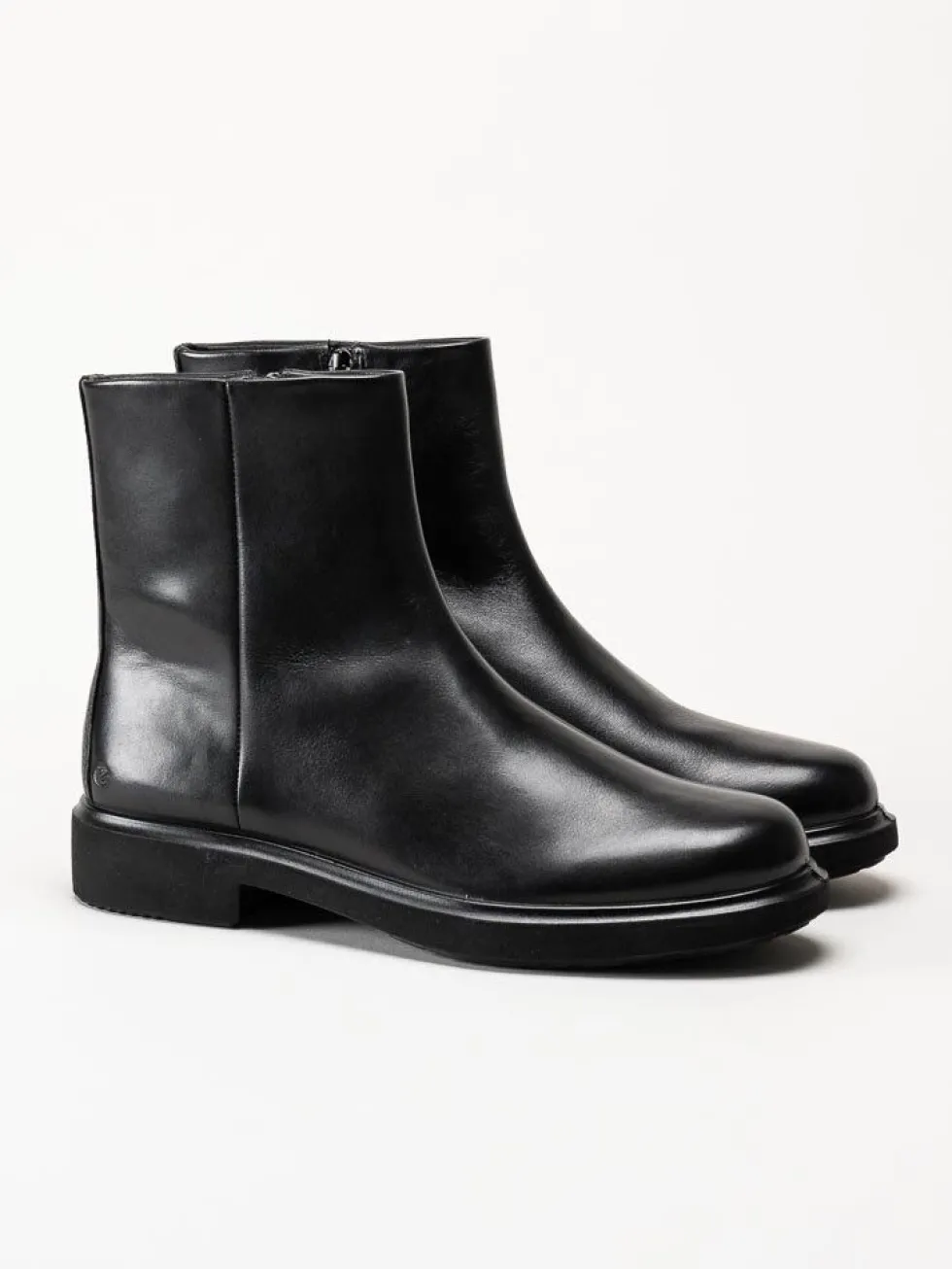 Ecco - Metro Amsterdam Clean - Svarta boots i skinn