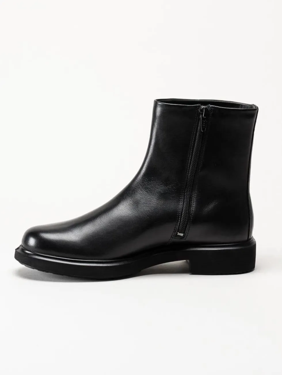 Ecco - Metro Amsterdam Clean - Svarta boots i skinn