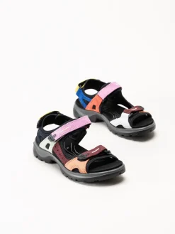 Ecco - Offroad Yucatan W - Multifärgade sandaler i mocka