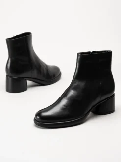 Ecco - Sculpted 35 Clean - Svarta stövletter i skinn