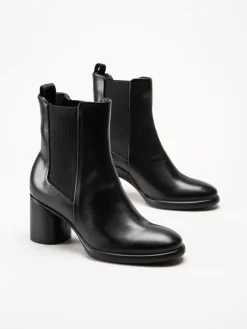 Ecco - Sculpted Lx 55 - Svarta stövletter i skinn