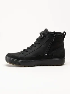 Ecco - Soft 7 Tred Mens GTX - Svarta fodrade kängor med Gore-Tex