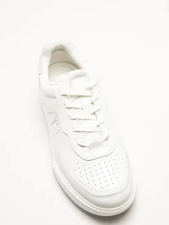 Ecco - Steet Court - Vita sneakers i skinn