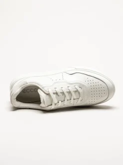 Ecco - Steet Court - Vita sneakers i skinn