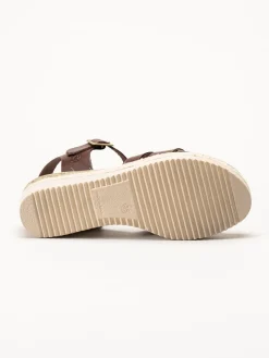Effortless - Vaquetilla - Mörkbruna sandaletter