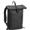 Escape - Rolltop Dull Rubber - Svart ryggsäck i vattenavstötande PU
