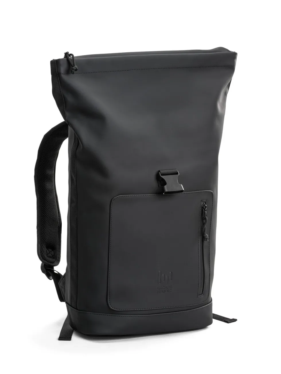 Escape - Rolltop Dull Rubber - Svart ryggsäck i vattenavstötande PU