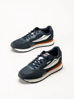 FILA - Hypert - Marinblå sneakers i textil