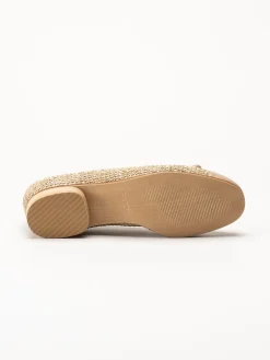 Gabor - Beige ballerinaskor i skinn
