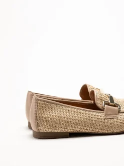 Gabor - Beige loafers i skinn