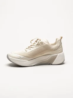 Gabor - Beige sneakers i mesh