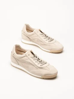 Gabor - Beige sneakers i mocka