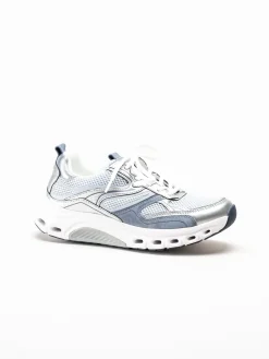 Gabor - Ljusblå sneakers i mesh