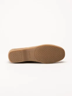 Gabor - Ljusbruna loafers i mocka
