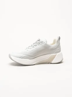 Gabor - Ljusgrå sneakers i mesh