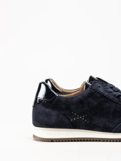 Gabor - Mörkblå sneakers i mocka