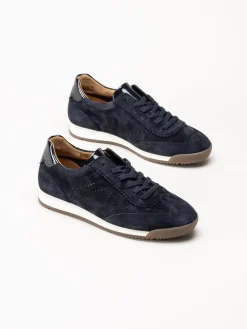 Gabor - Mörkblå sneakers i mocka