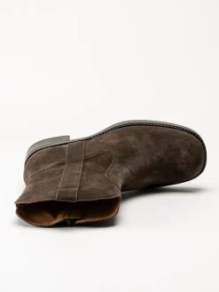 Gabor - Mörkbruna western boots i mocka