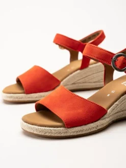 Gabor - Orange kilklackade sandaletter