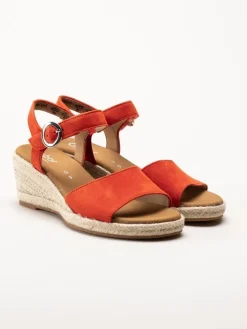 Gabor - Orange kilklackade sandaletter