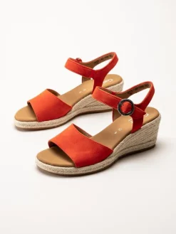Gabor - Orange kilklackade sandaletter
