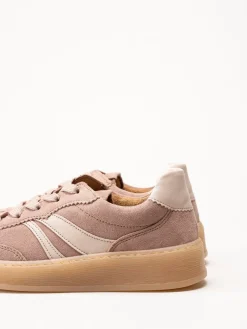 Gabor - Rosa sneakers i mocka