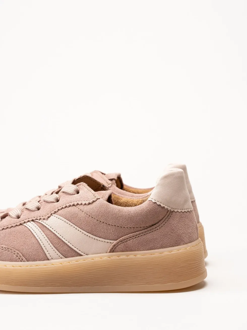 Gabor - Rosa sneakers i mocka