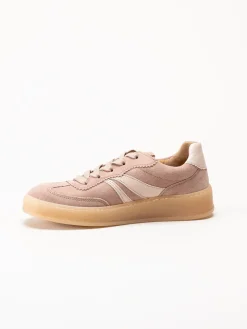 Gabor - Rosa sneakers i mocka