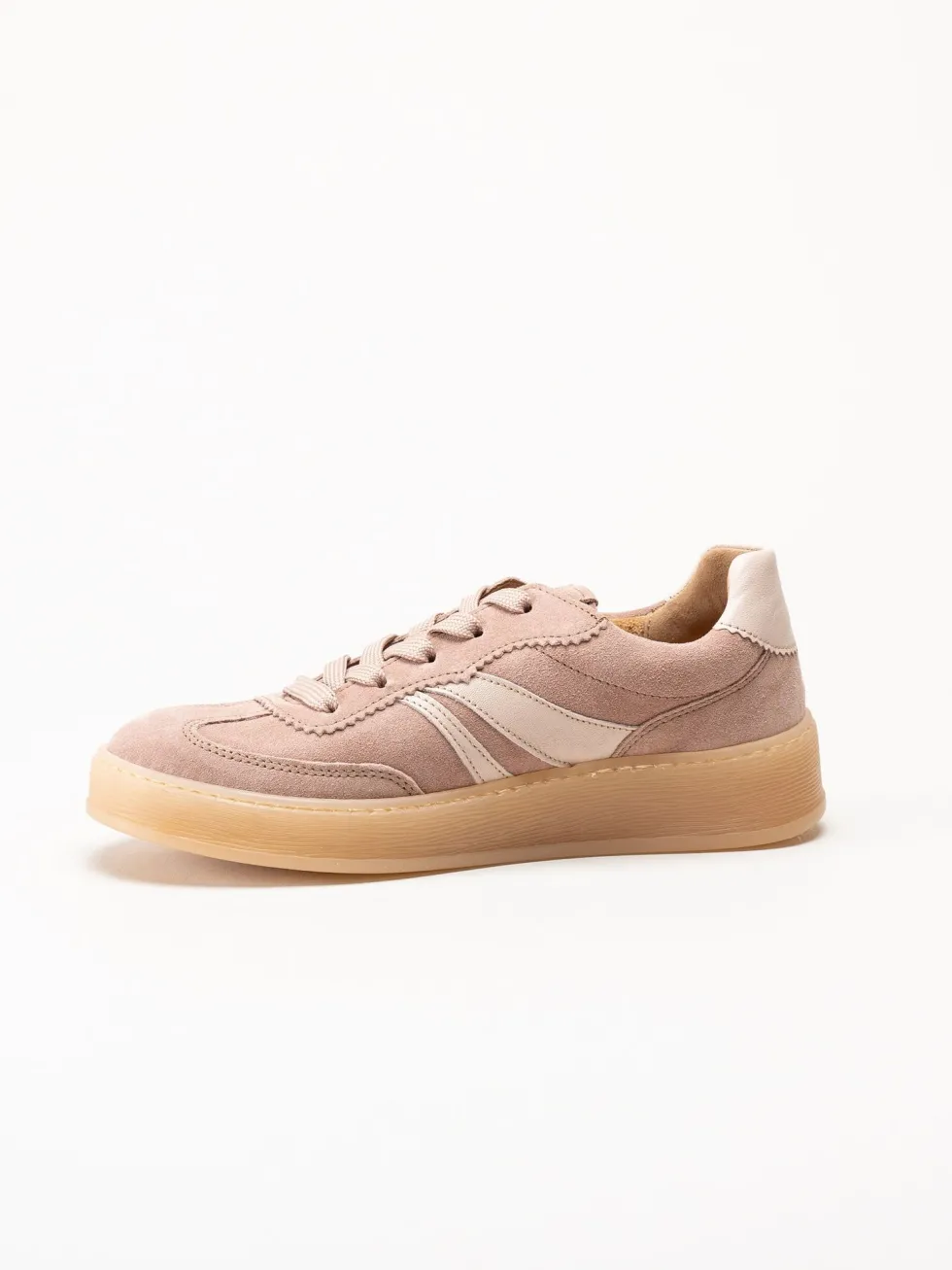 Gabor - Rosa sneakers i mocka