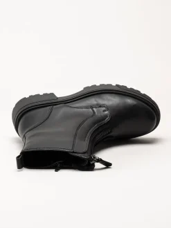 Gabor - Svarta fodrade boots i skinn