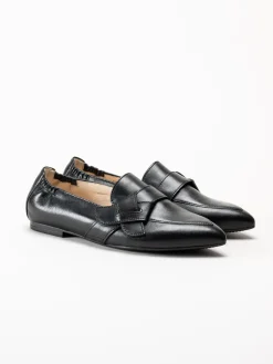 Gabor - Svarta loafers i skinn