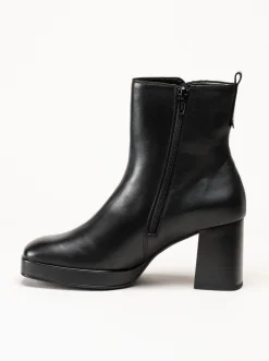 Gabor - Svarta platåboots i skinn