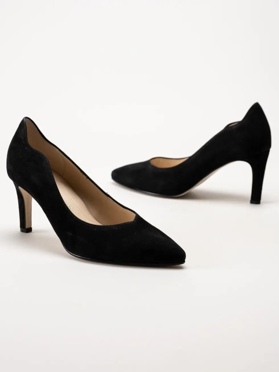 Gabor - Svarta pumps i mocka