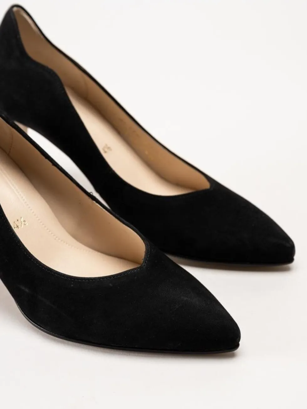 Gabor - Svarta pumps i mocka