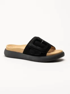 Gabor - Svarta slip in tofflor i mocka