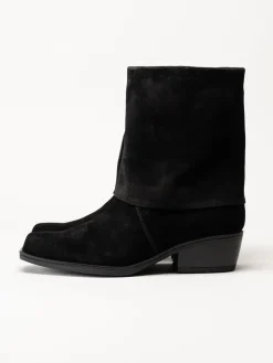 Gabor - Svarta westernboots i mocka