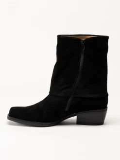 Gabor - Svarta westernboots i mocka